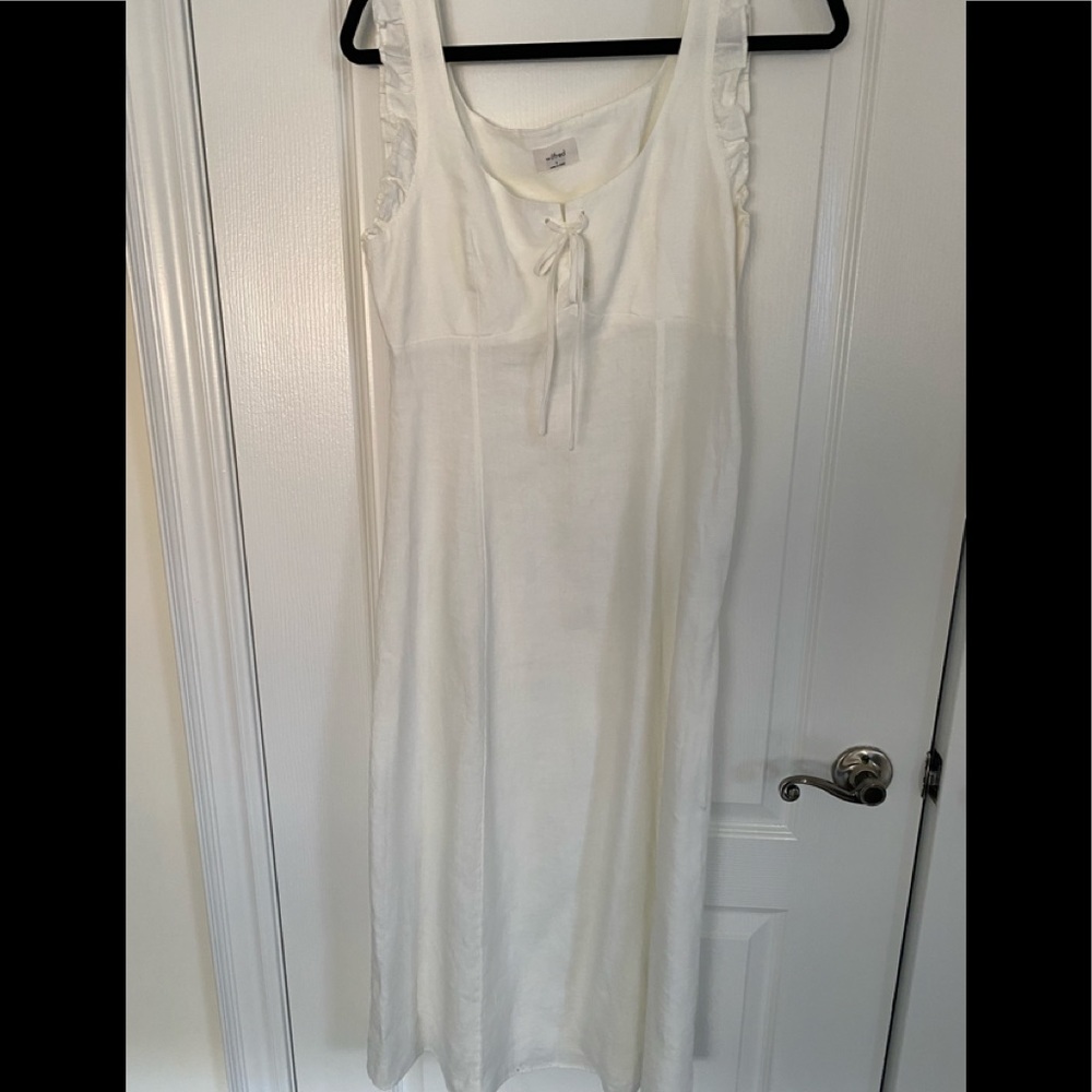 Aritzia Wilfred white linen dress